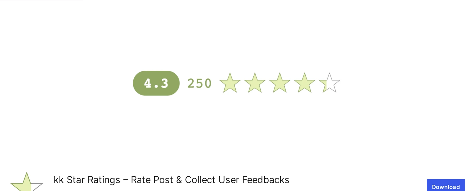 kk Star Ratings WordPress plugin