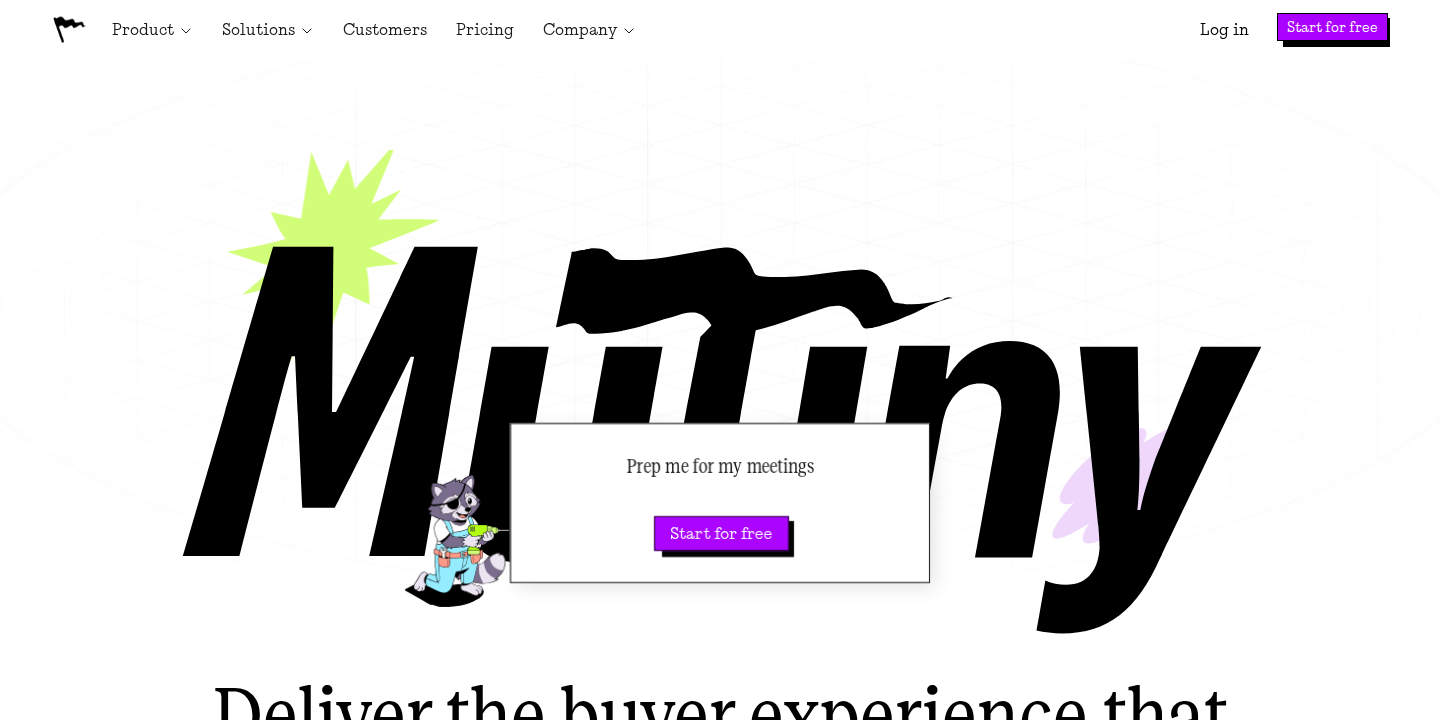 Mutiny homepage