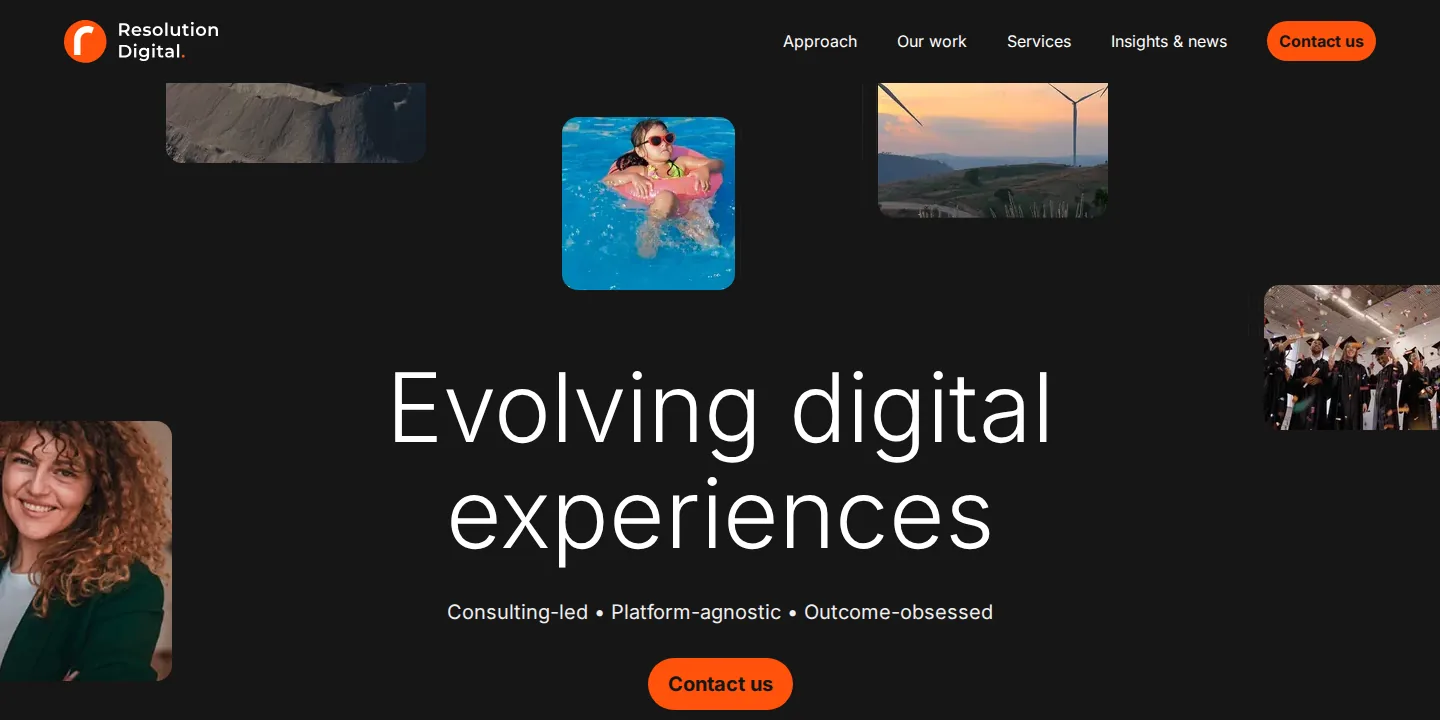 Resolution Digital homepage