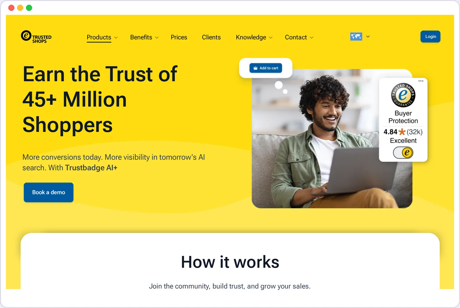Trusted Shops homepage