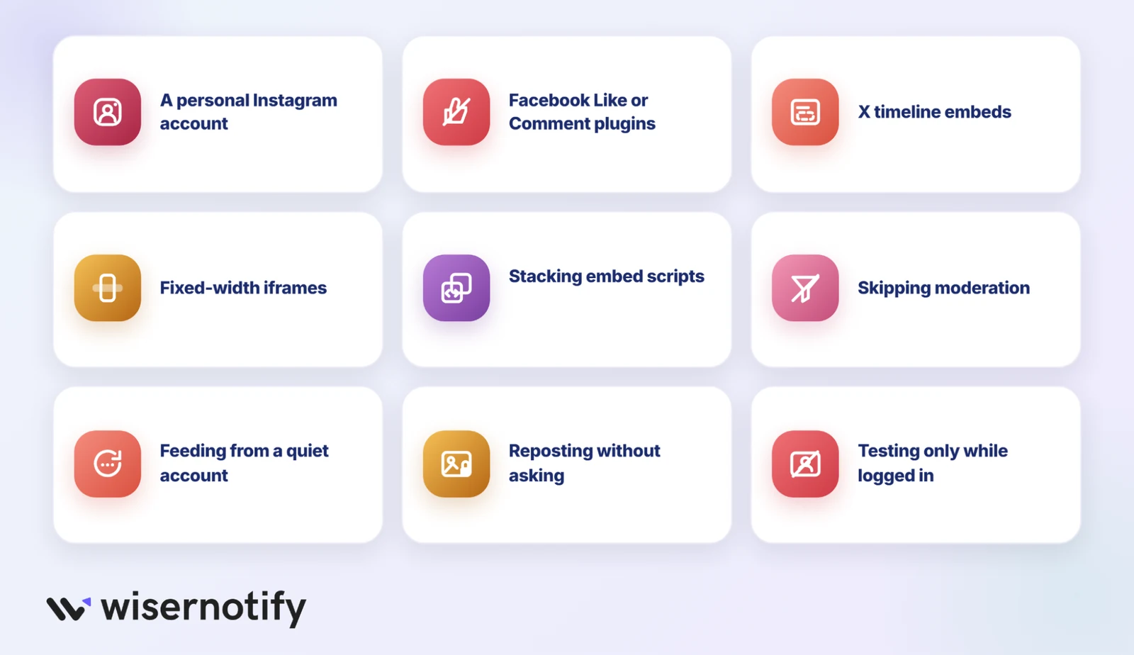 Common mistakes when embedding social feeds on a website