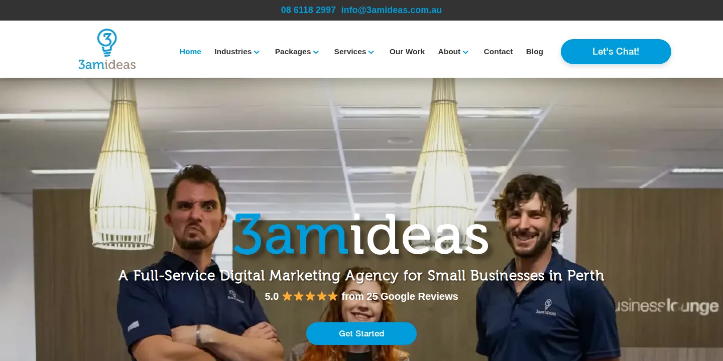 3am Ideas homepage