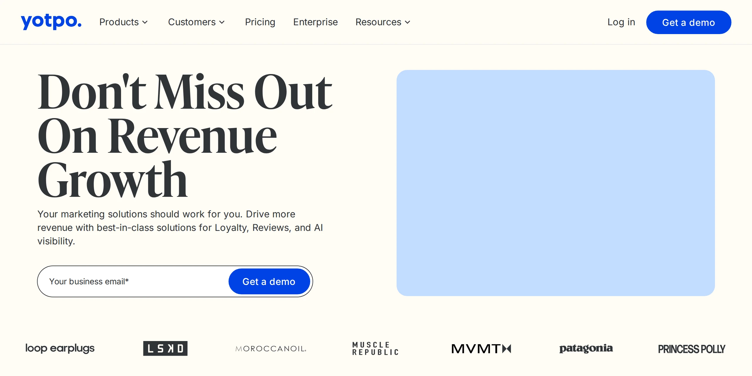 Yotpo homepage