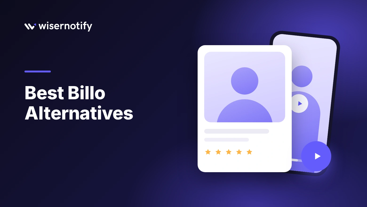 Best Billo alternatives cover with a creator video and UGC review card