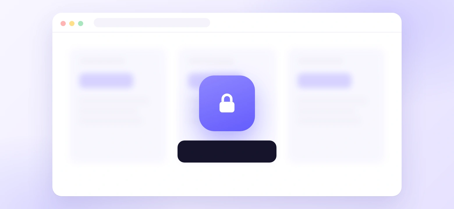 Pricing page hidden behind a login screen