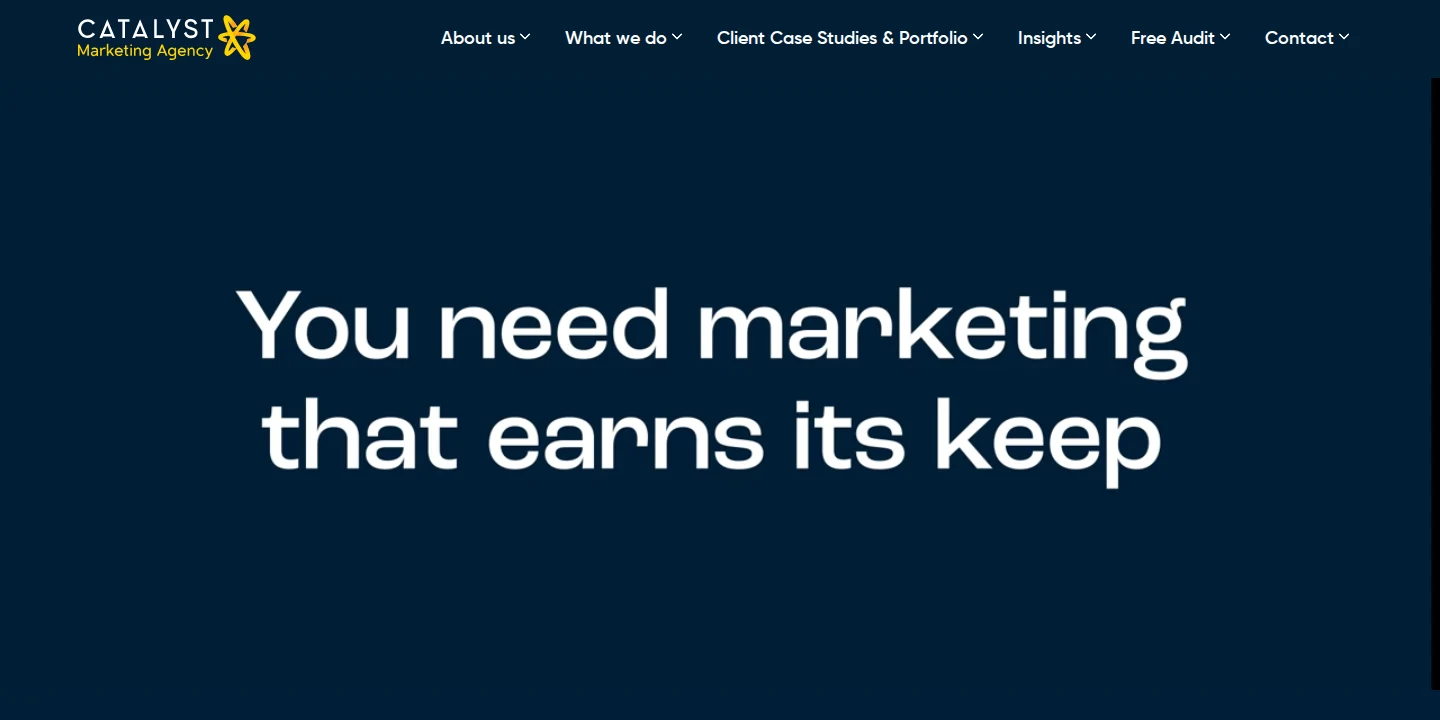Catalyst Marketing homepage