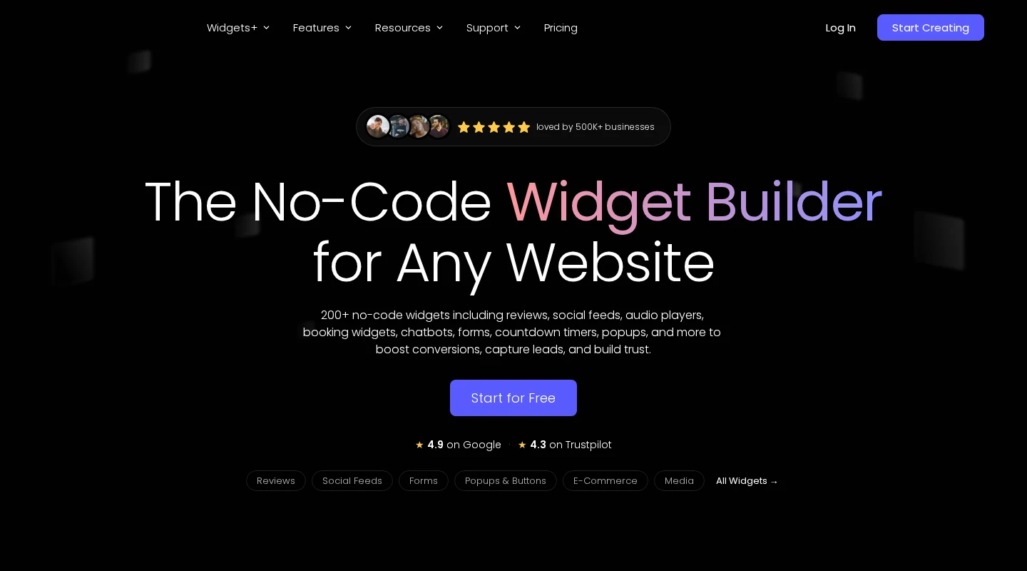 Common Ninja homepage