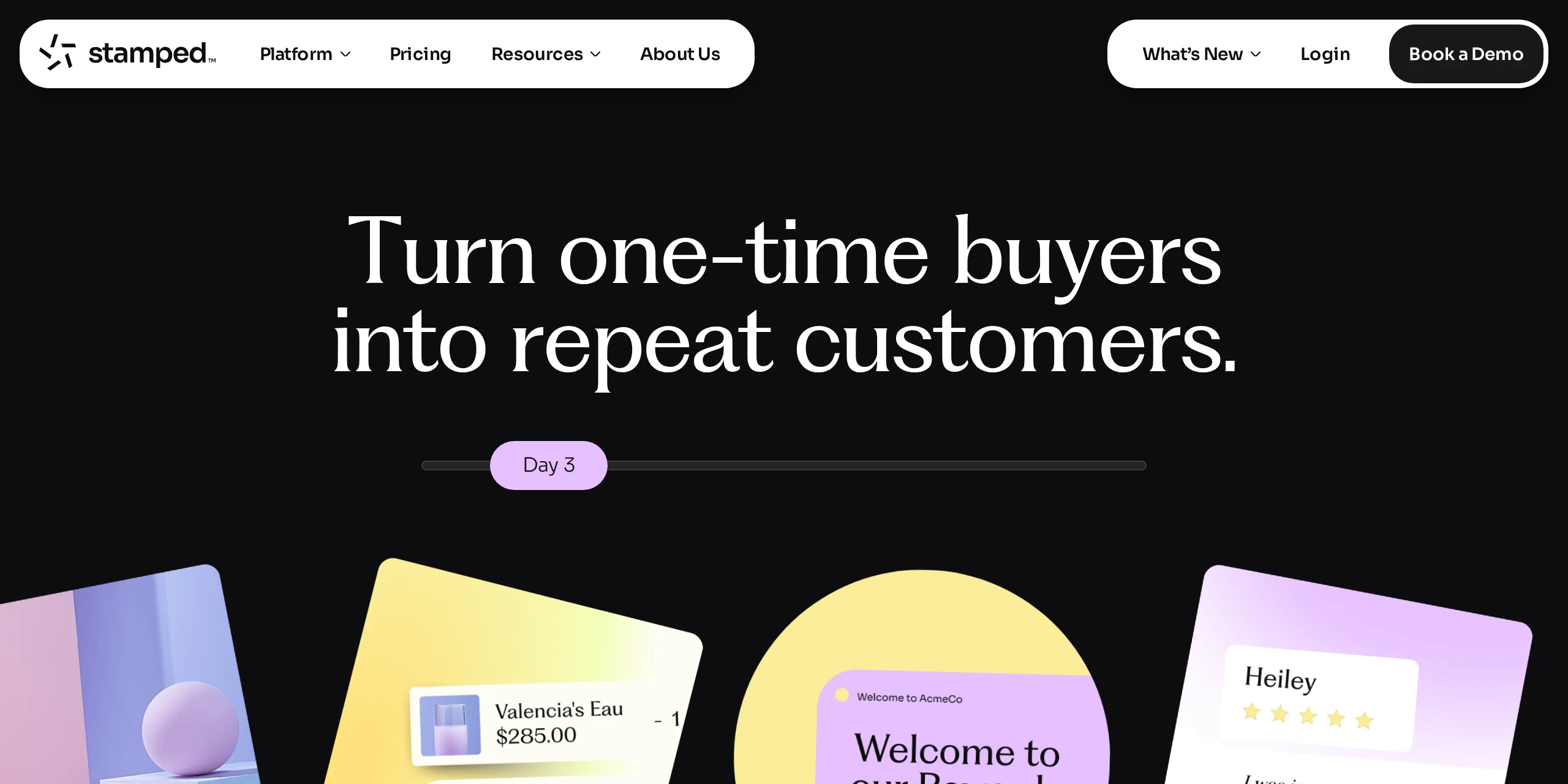 Stamped.io homepage