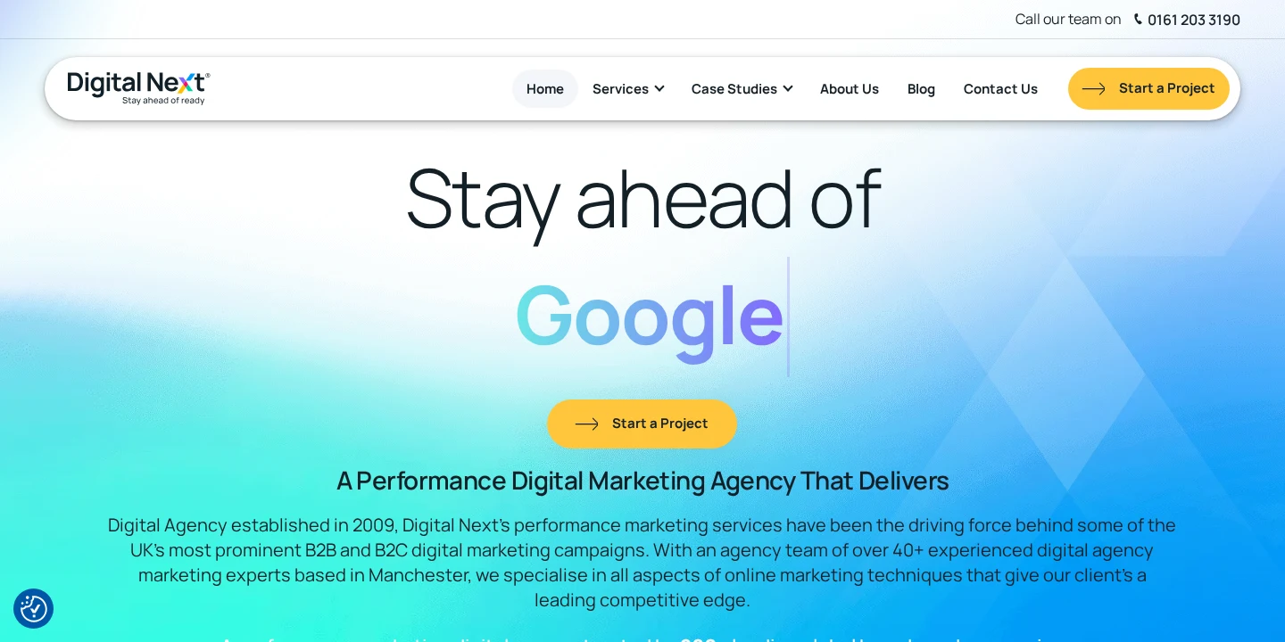 Digital Next homepage