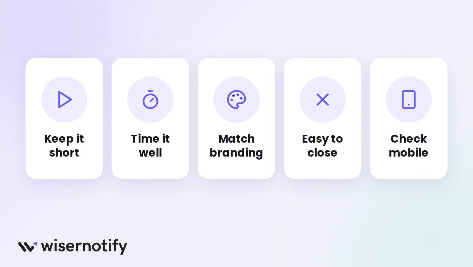 Five video popup best practices for Duda: keep it short, time it well, match branding, easy to close, and check mobile