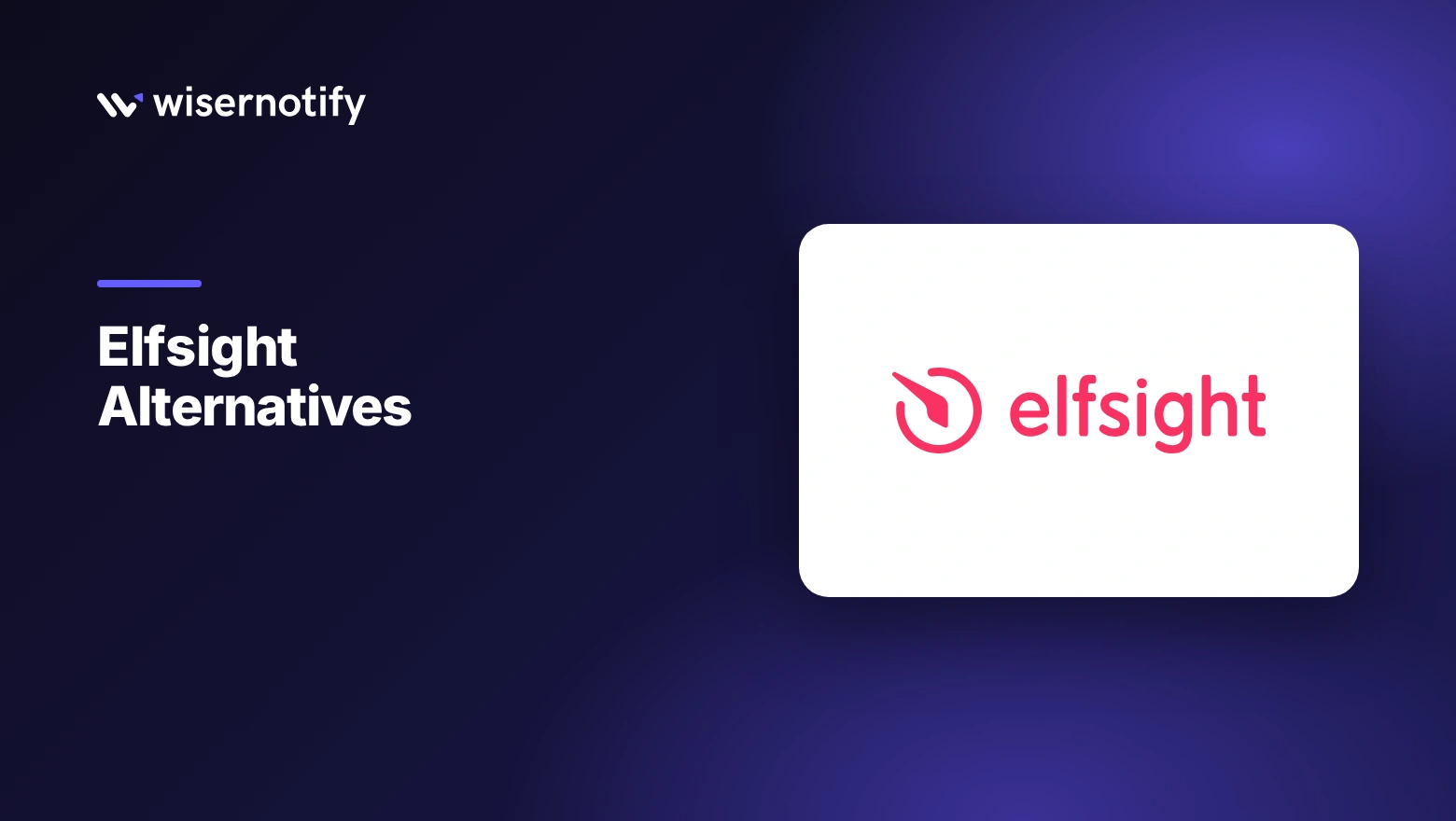 Elfsight alternatives cover with the Elfsight logo