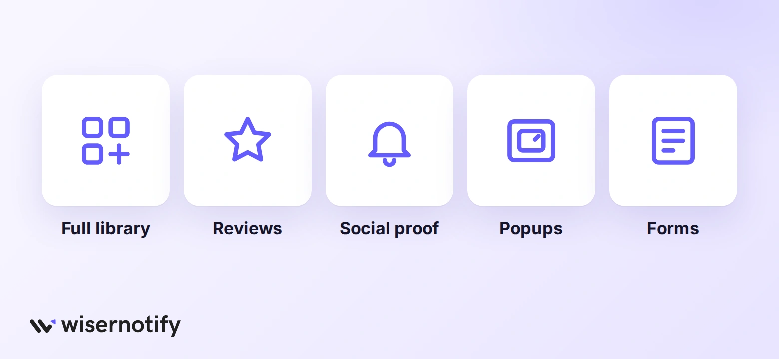 Elfsight widget types and their alternatives: full library, reviews, social proof, popups, forms