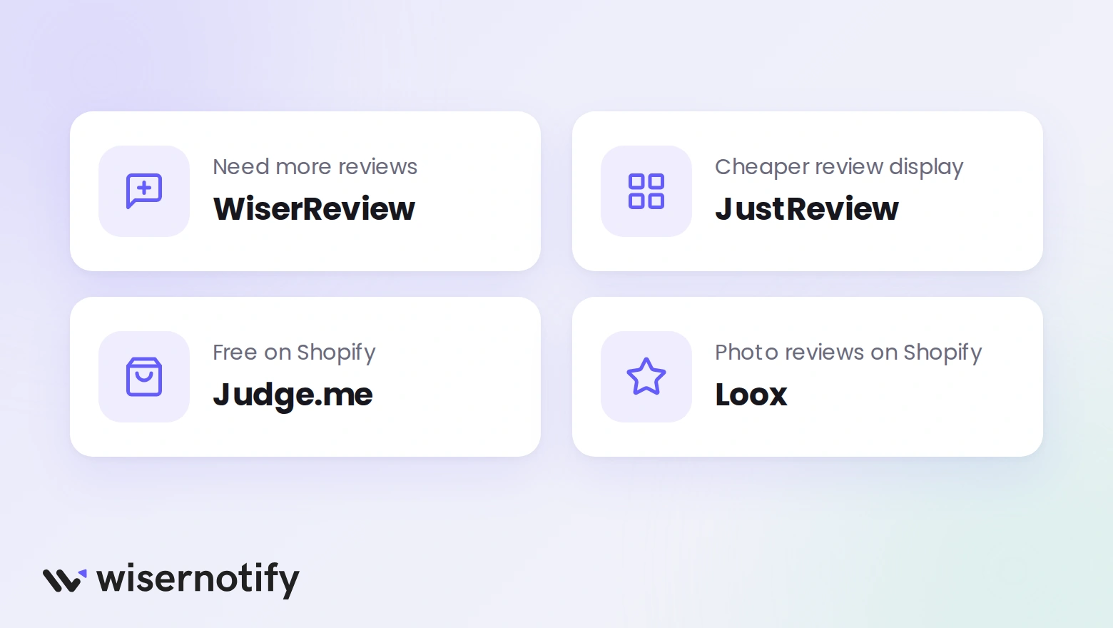 Which EmbedSocial alternative fits: WiserReview for more reviews, JustReview for cheaper display, Judge.me free on Shopify, Loox for photo reviews