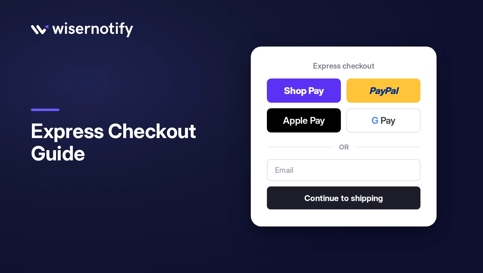 Express checkout guide