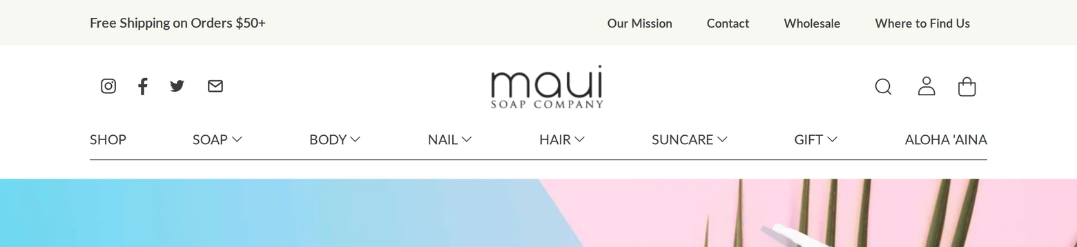A Flatsome store with a Top Bar above the header reading Free Shipping on Orders $50+