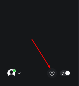 Ghost admin sidebar with the settings icon highlighted