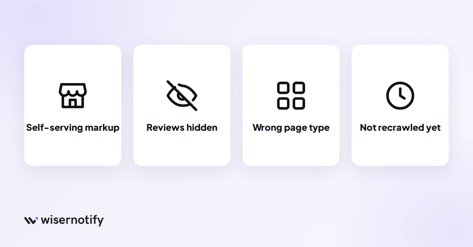 Why Google stars are not showing: self-serving markup, hidden reviews, wrong page type, or not recrawled yet