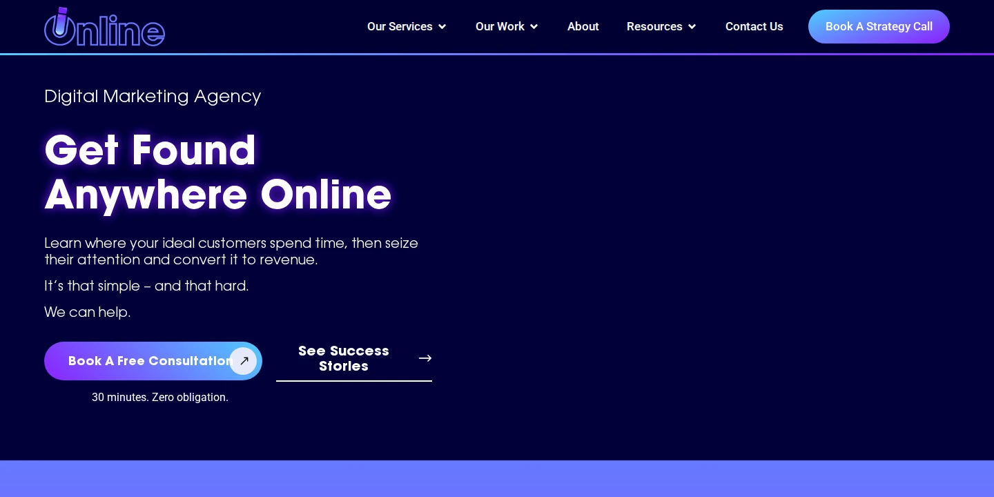 iOnline homepage