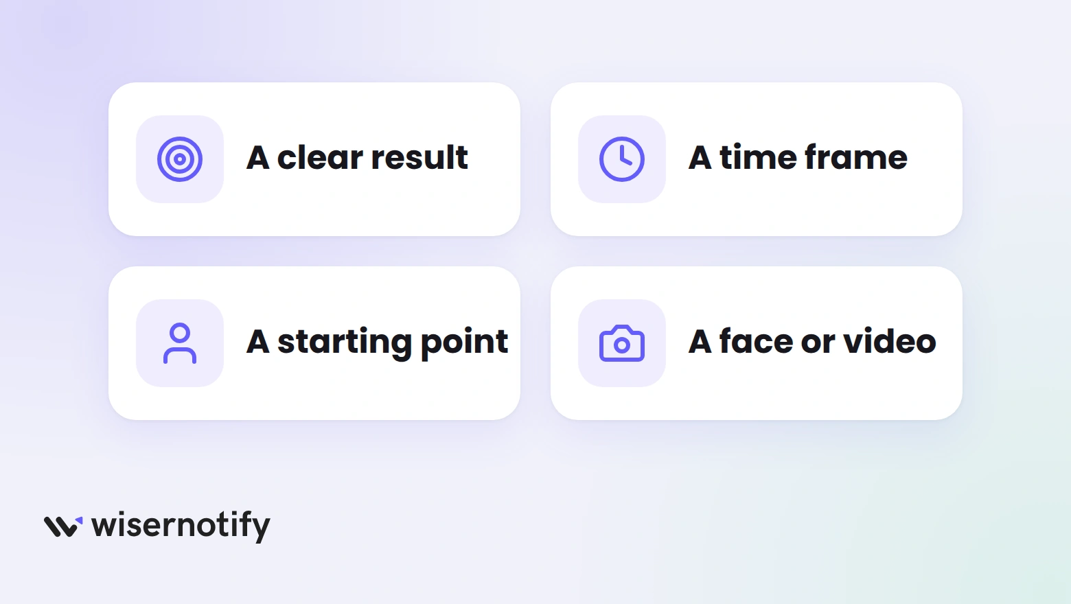 Four traits of a strong course testimonial: a clear result, a time frame, a starting point, and a face or video
