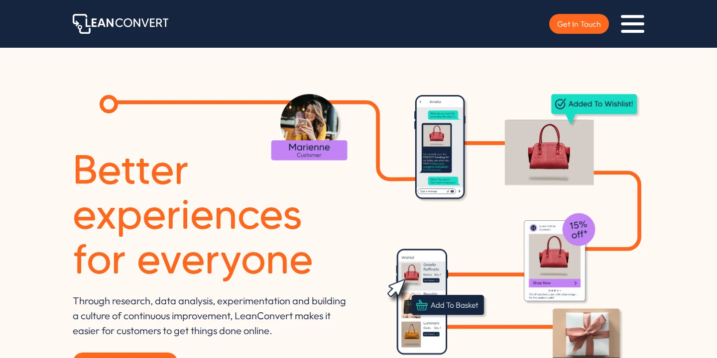 Lean Convert homepage