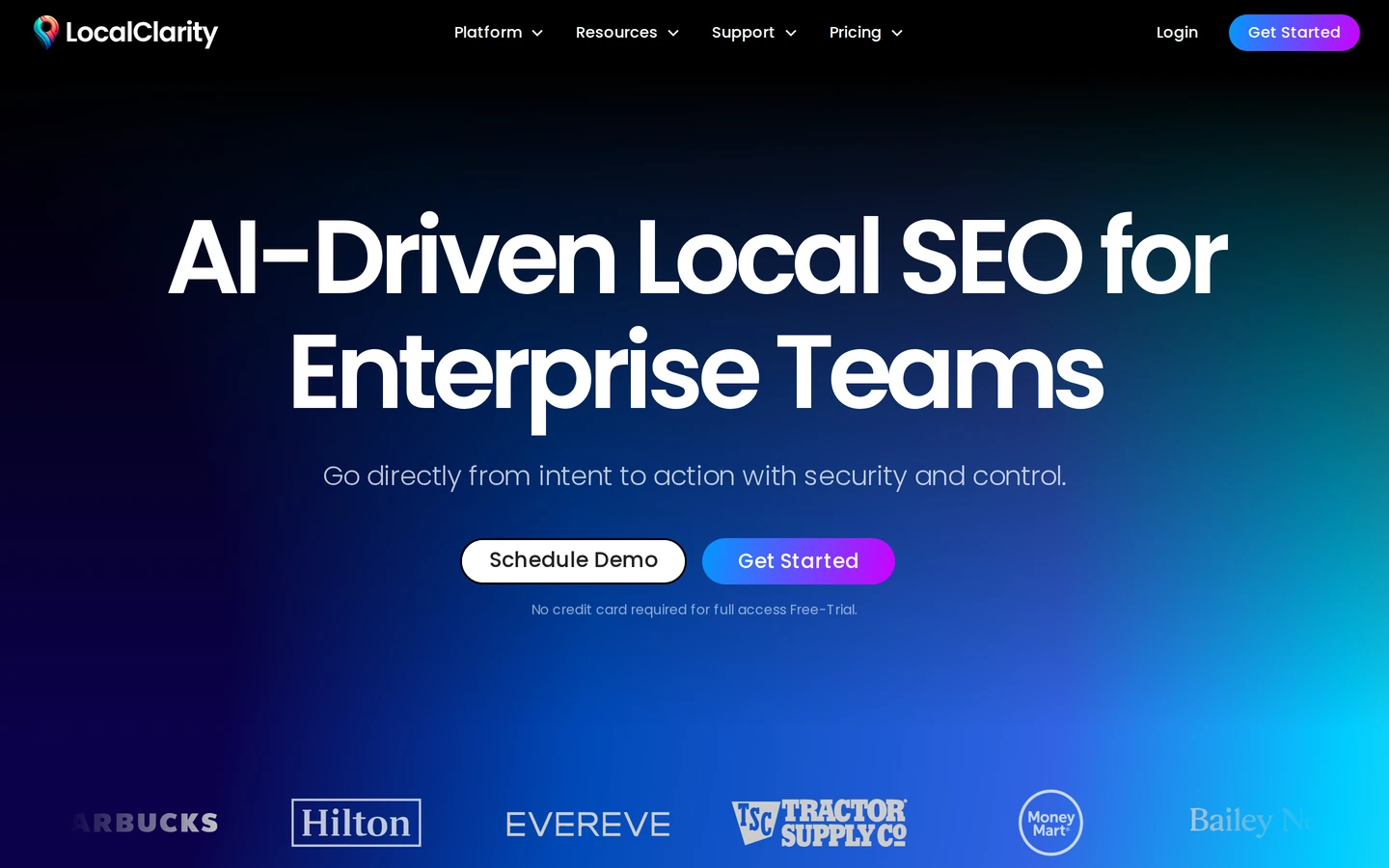 LocalClarity homepage