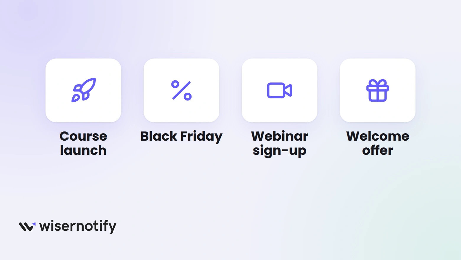 Four uses for a Podia countdown: course launch, Black Friday, webinar sign-up and welcome offer