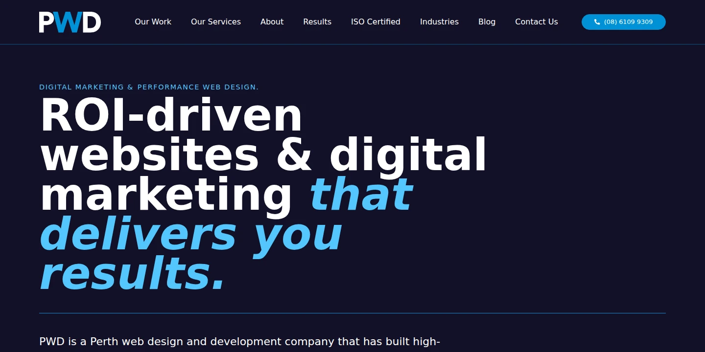 PWD homepage