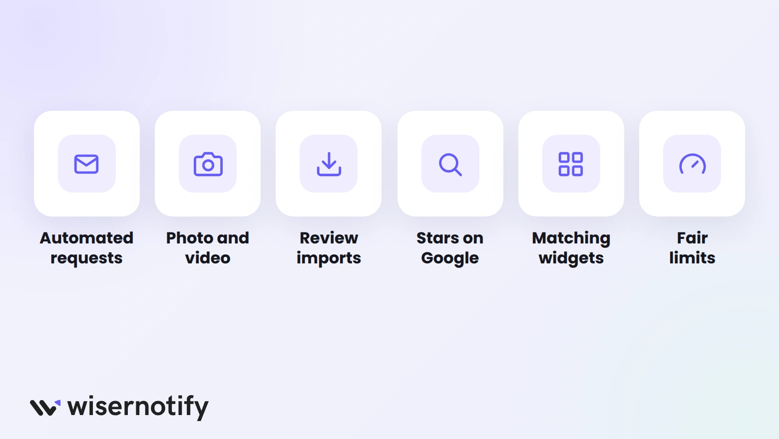 What to look for in a Shopify review app: automated requests, photo and video, review imports, stars on Google, matching widgets, fair limits