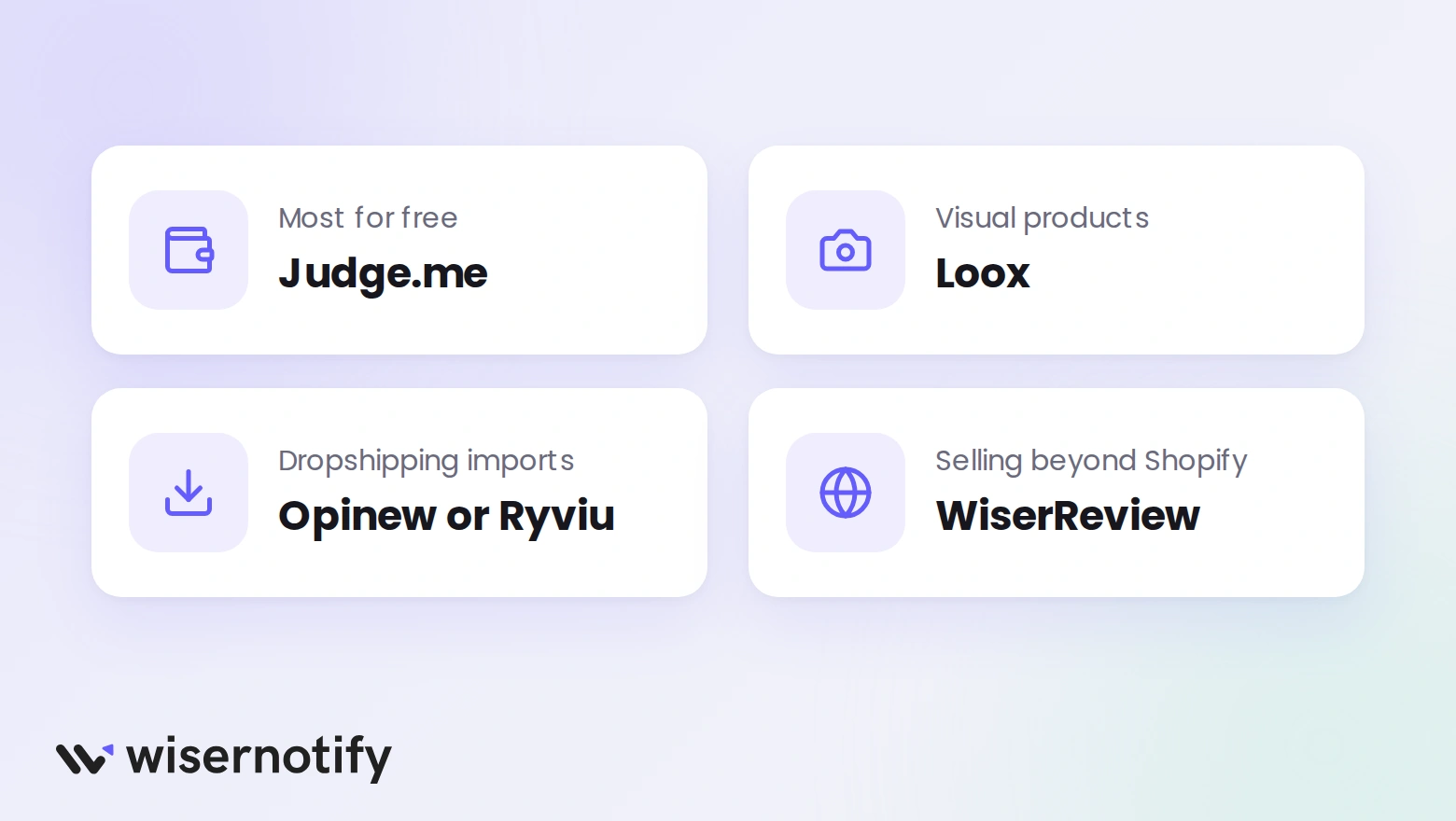 Which Rivyo alternative fits: Judge.me for the most free, Loox for visual products, Opinew or Ryviu for imports, WiserReview beyond Shopify