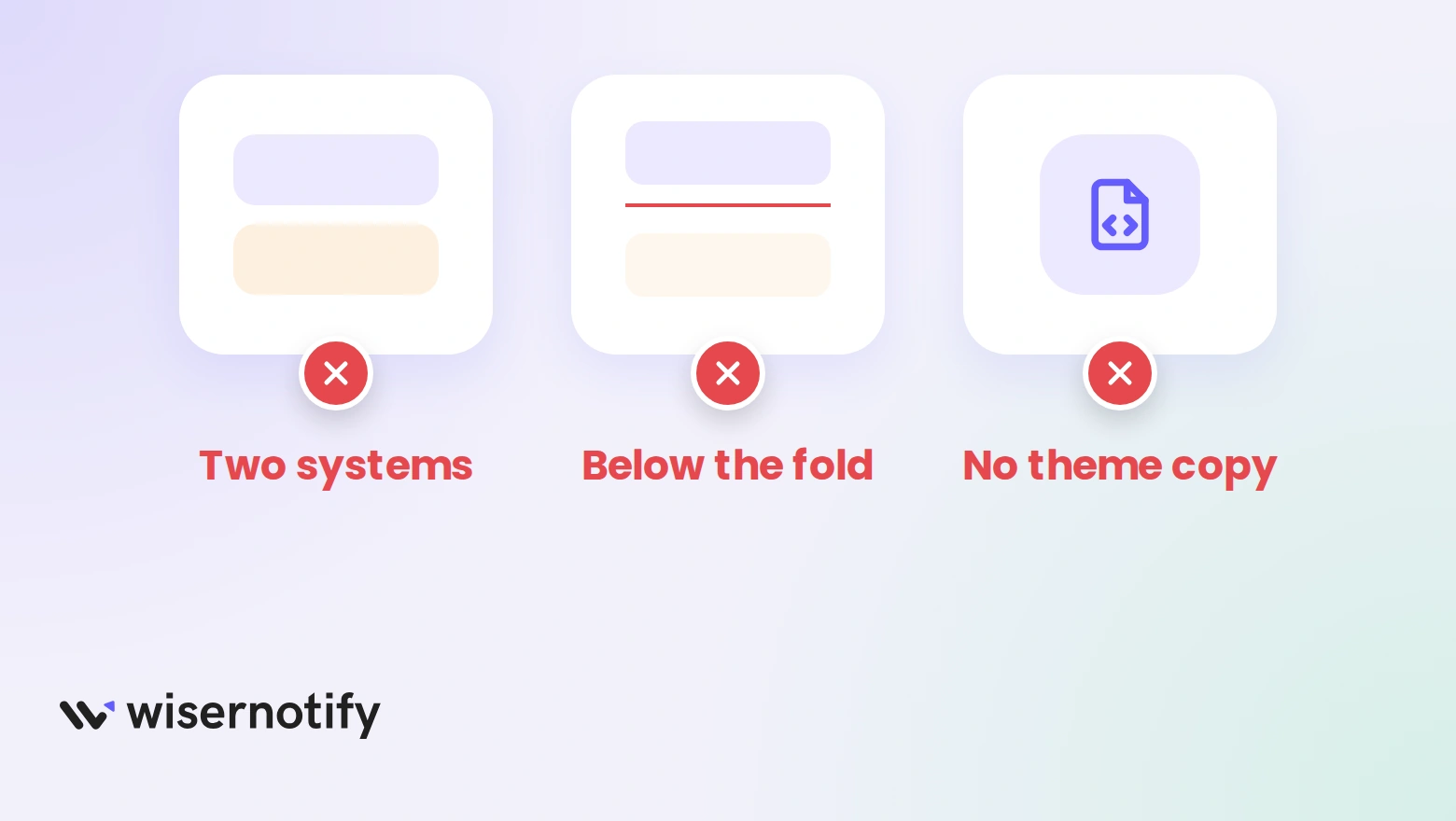 Three review mistakes marked wrong: two review systems, reviews below the fold and no theme copy