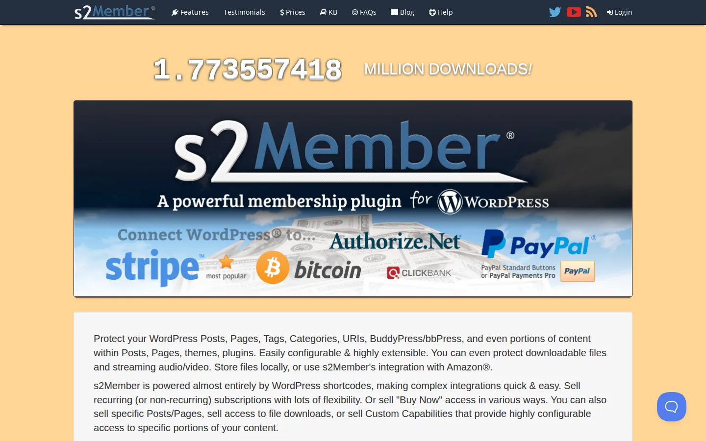 s2Member homepage