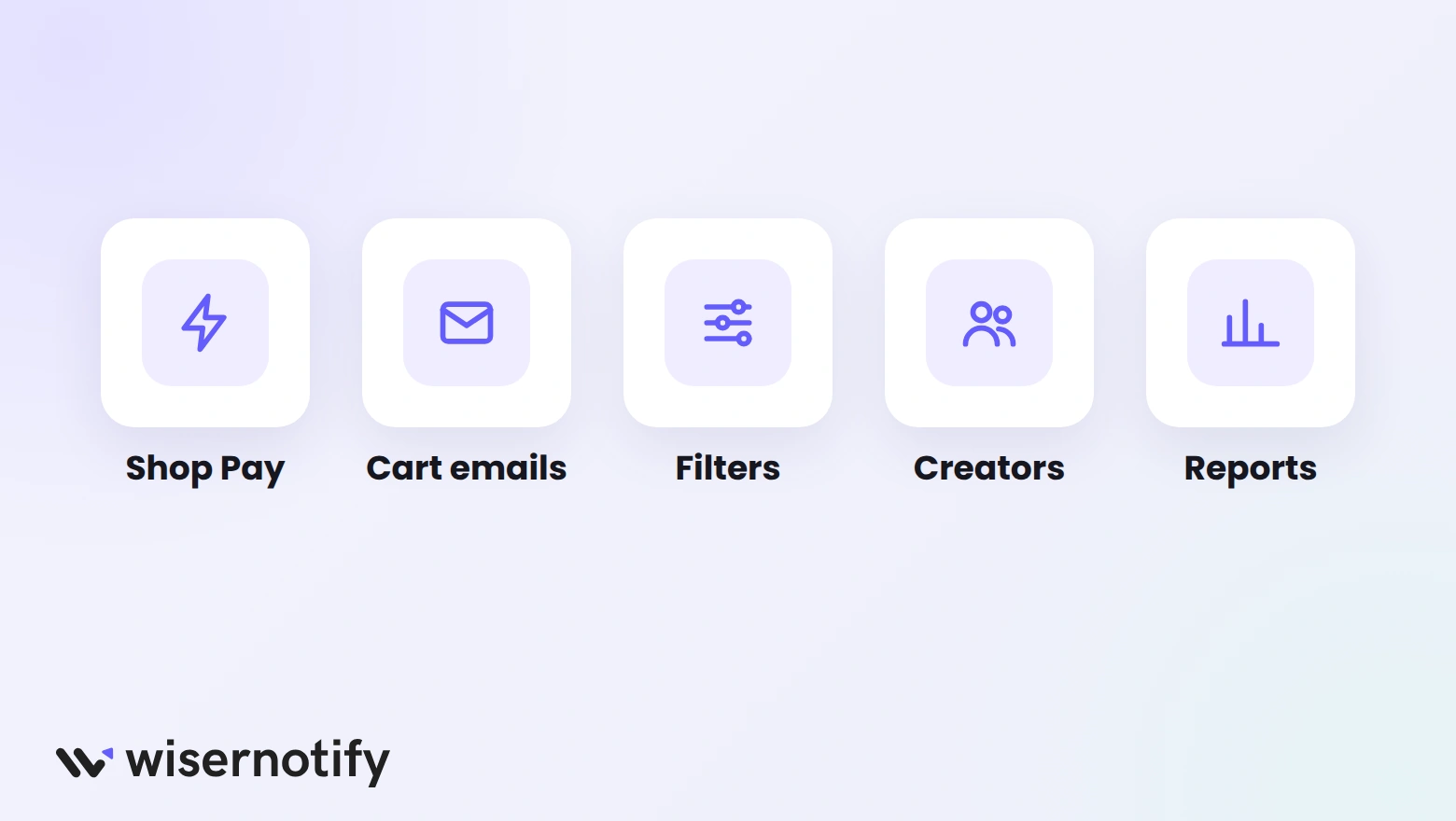 Shopify built-in tools: Shop Pay, cart emails, filters, creators, and reports