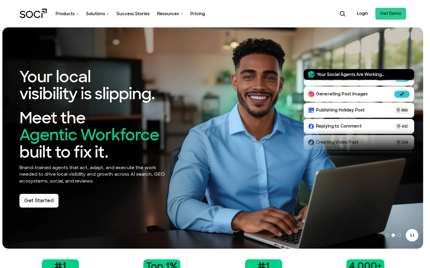SOCi homepage
