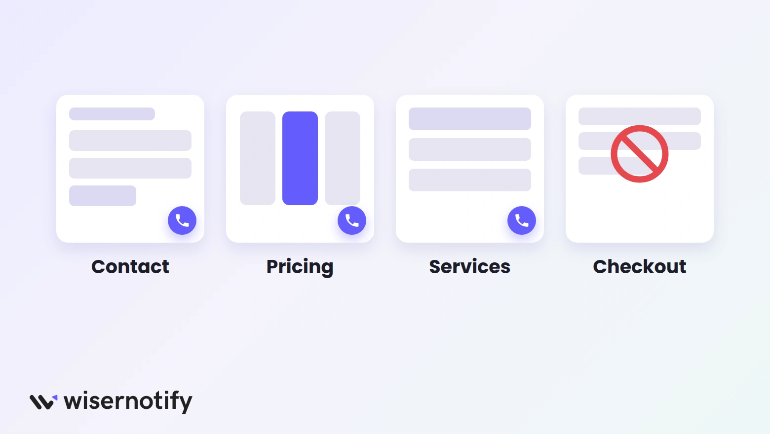 Squarespace pages where the callback widget belongs, with checkout excluded