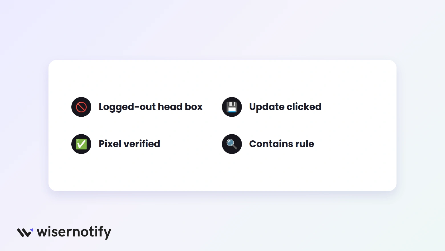 Four checks for a missing callback widget on LearnWorlds with the logged-out head box, Update clicked, pixel verified and Contains rule