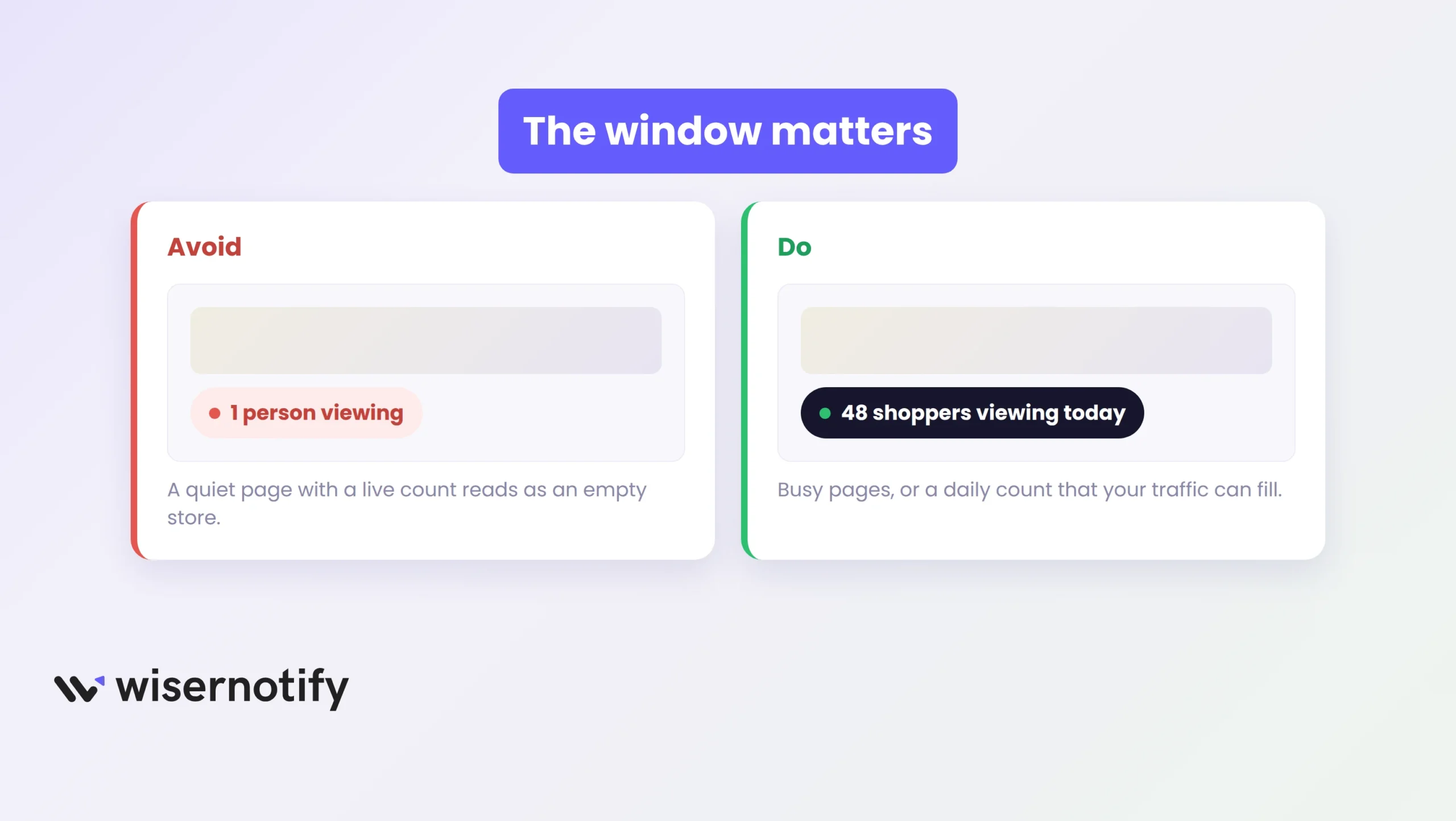 Avoid a 1 person viewing count, show a daily count your traffic can fill