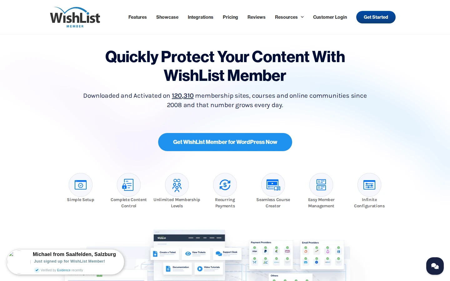 WishList Member homepage