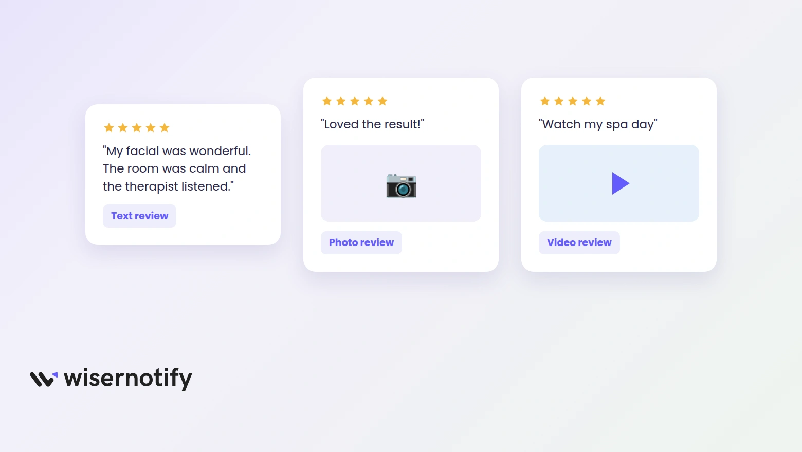 WiserReview text photo and video reviews